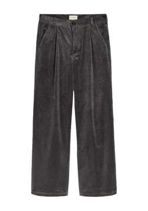 Oliver Spencer pleated corduroy trousers - Grey