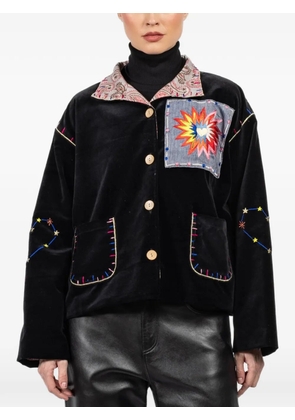 FISH CLUB embroidered jacket - Black