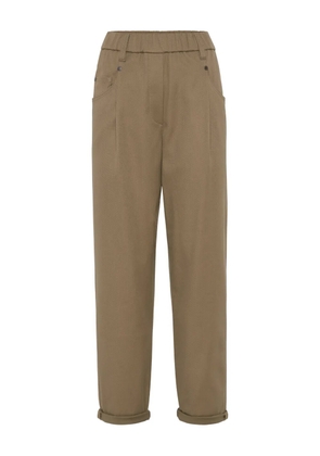 Brunello Cucinelli high-waisted trousers - Brown