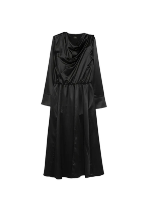 PINKO Maite cowl-neck split dress - Black