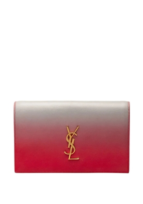 Saint Laurent Pre-Owned 2015 Smooth Ombre Calfskin Monogram Kate clutch bag - Red