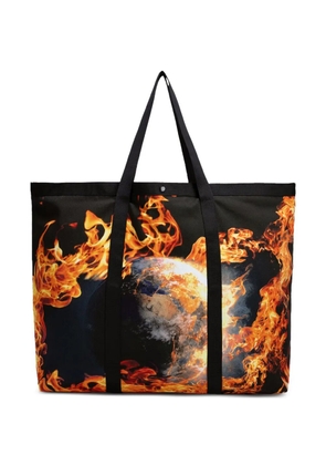 Sky High Farm World Is Burning tote bag - Black