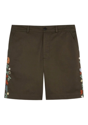 Paul Smith embroidered cotton shorts - Green