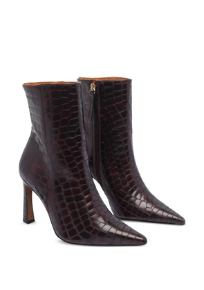 ANGEL ALARCON 95mm pointed-toe boots - Red