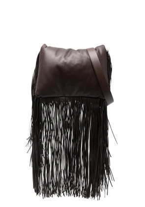 Sportmax fringed tote bag - Brown