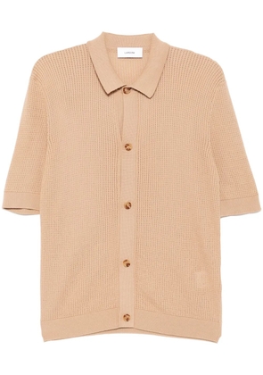 Lardini knitted shirt - Neutrals