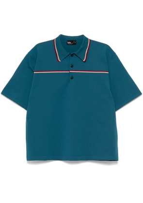 Kolor striped polo shirt - Blue