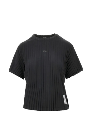 Satisfy pleated-effect T-shirt - Black