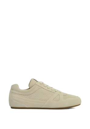 MARANT perforated leather low sneakers - Neutrals