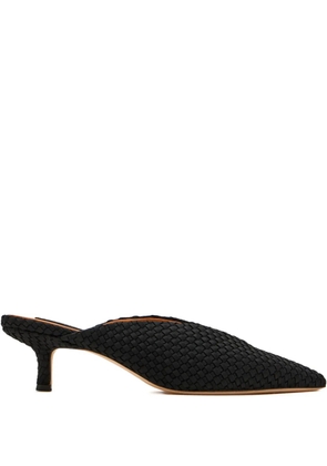 NAGHEDI Strada woven-design heeled mules - Black
