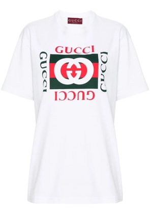 Gucci logo-print cotton T-shirt - White