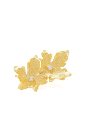 Lynyer Mystic leaf embellished ring - Gold