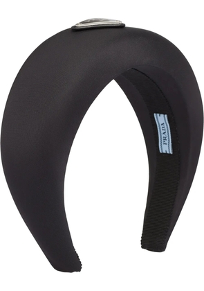 Prada Re-Nylon triangle-logo headband - Black