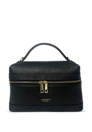 avenue 67 zip leather tote bag - Black