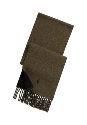 Polo Ralph Lauren reversible fringed scarf - Green