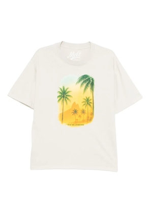 Melt graphic-printed T-shirt - Neutrals