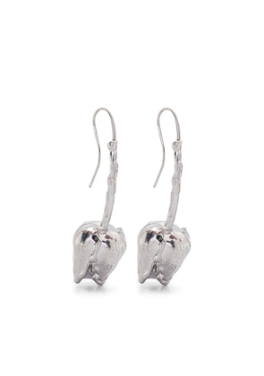 Marni tulip drop earrings - Silver