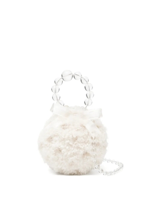 ROCKFISH x Susan Fang furry bubble mini bag - Neutrals