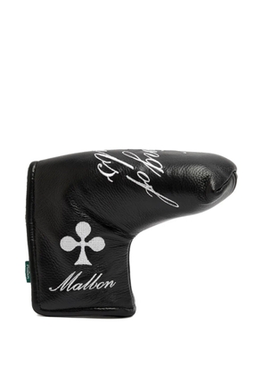 Malbon Golf King Of Clubs embroidery blade cover - Black