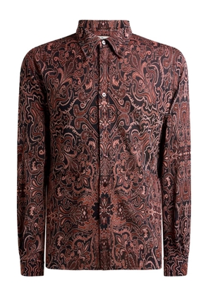 ETRO paisley-jacquard shirt - Brown