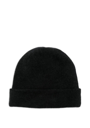 Isabel Benenato folded-cuff beanie hat - Black