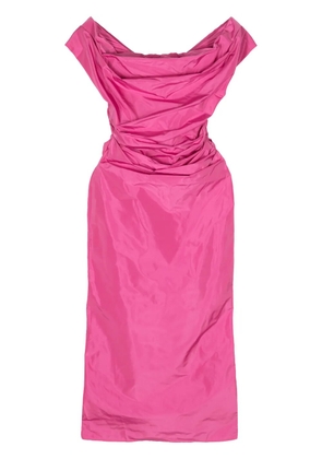 STAUD Andrea off-shoulder midi dress - Pink