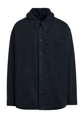 Balenciaga buttoned hooded jacket - Black