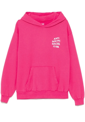 Anti Social Social Club logo-print hoodie - Pink