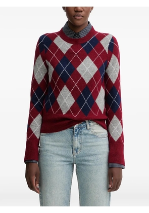 Miss Sixty argyle sweater - Red
