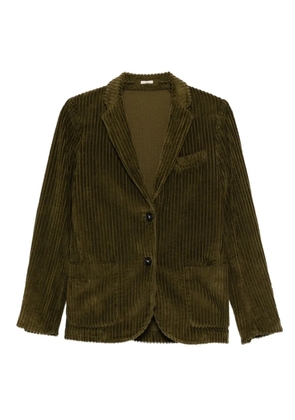 Massimo Alba corduroy notched-lapel blazer - Green