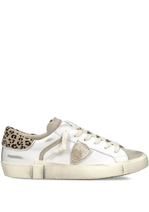 Philippe Model Paris animal print prsx low trainers - White