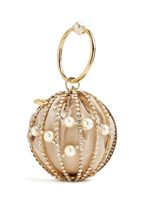 Rosantica Chloe faux-pearl sphere bag - Gold