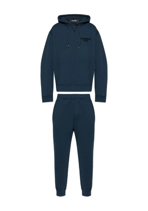 DSQUARED2 logo-print hooded tracksuit - Blue
