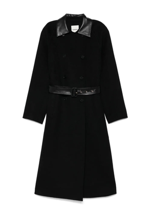 SANDRO double-breasted coat - Black
