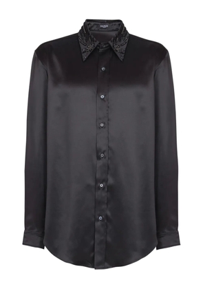 Balmain crystal-embellished shirt - Black