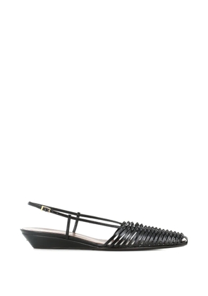 Giuseppe Zanotti Jane woven slingback sandals - Black