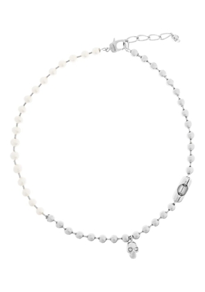 Alexander McQueen skull pearl necklace - Silver
