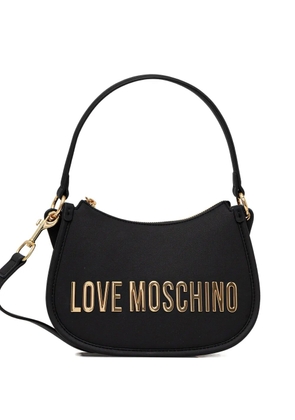 Love Moschino logo-plaque cross-body bag - Black