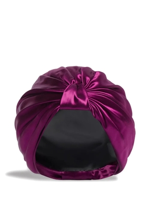 Alberta Ferretti knotted logo hat - Purple