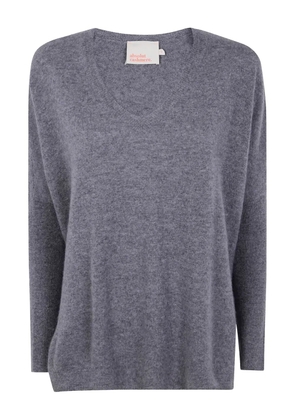 absolut cashmere V-neck cashmere sweater - Grey