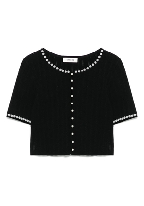 SANDRO cropped cardigan - Black