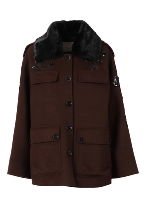 ERMANNO FIRENZE button-up coat - Brown