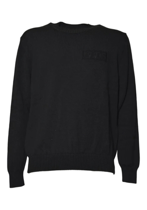 GCDS logo-embroidered sweater - Black