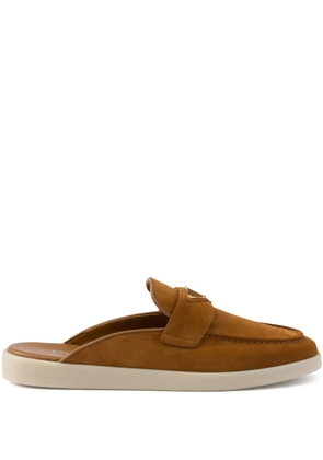 Prada suede slippers - Brown