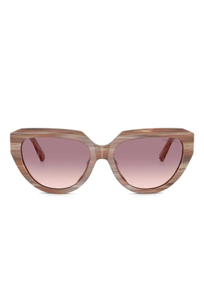 Tiffany & Co Eyewear striped geometric sunglasses - Neutrals
