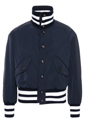Thom Browne 4-Bar stripe flight jacket - Blue