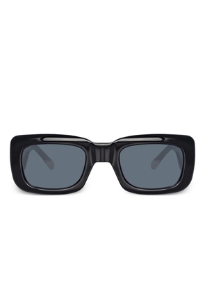 The Attico Marfa rectangle-frame sunglasses - Black