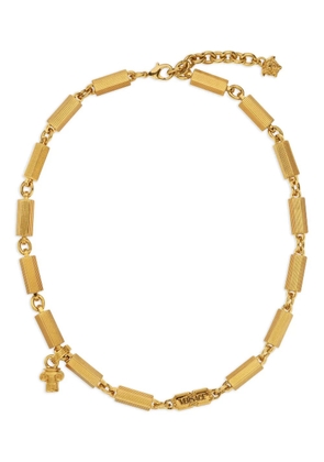 Versace Medusa-pendant cylindrical necklace - Gold