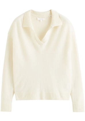 Chinti & Parker V-neck jumper - White