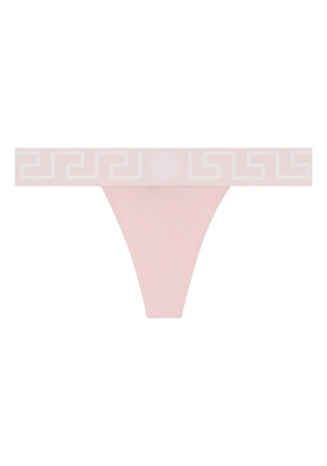 Versace Greca-border thong - Pink